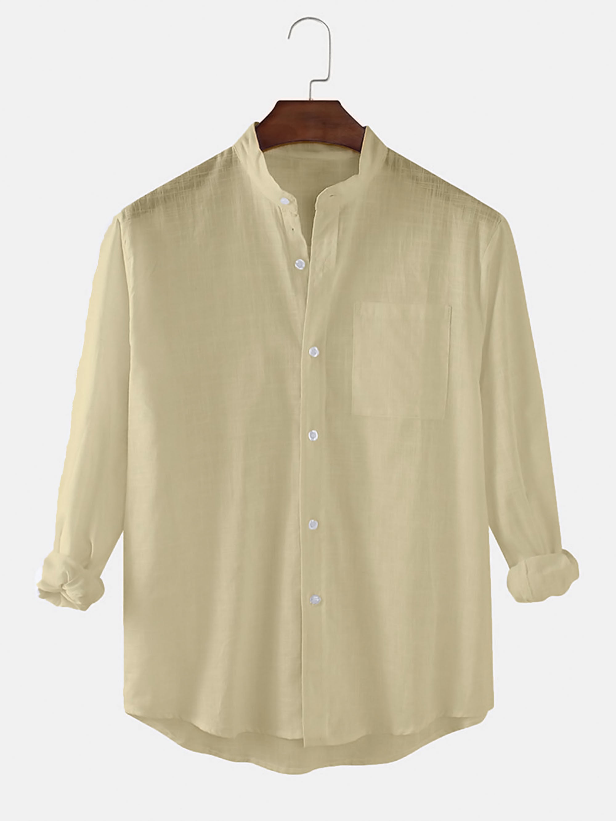 Button Down Shirt for Men - Cream – Puvior