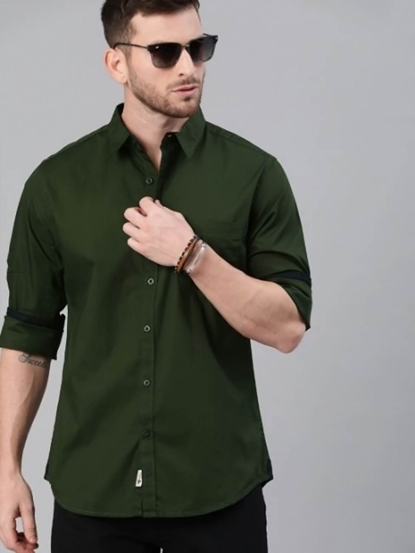 Turkish Green Shirt Single Pocket - Code # W125