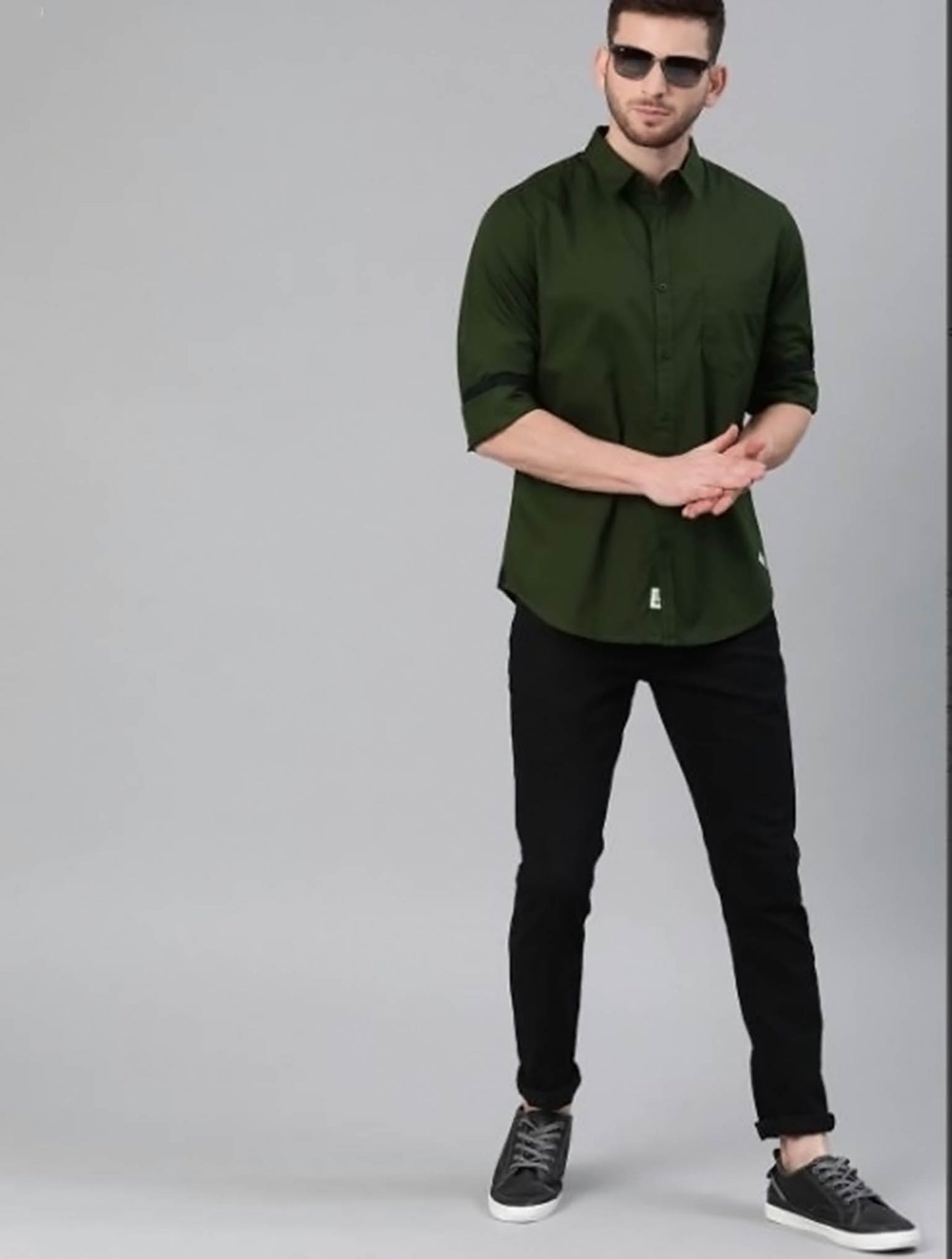 Turkish Green Shirt Single Pocket - Code # W125