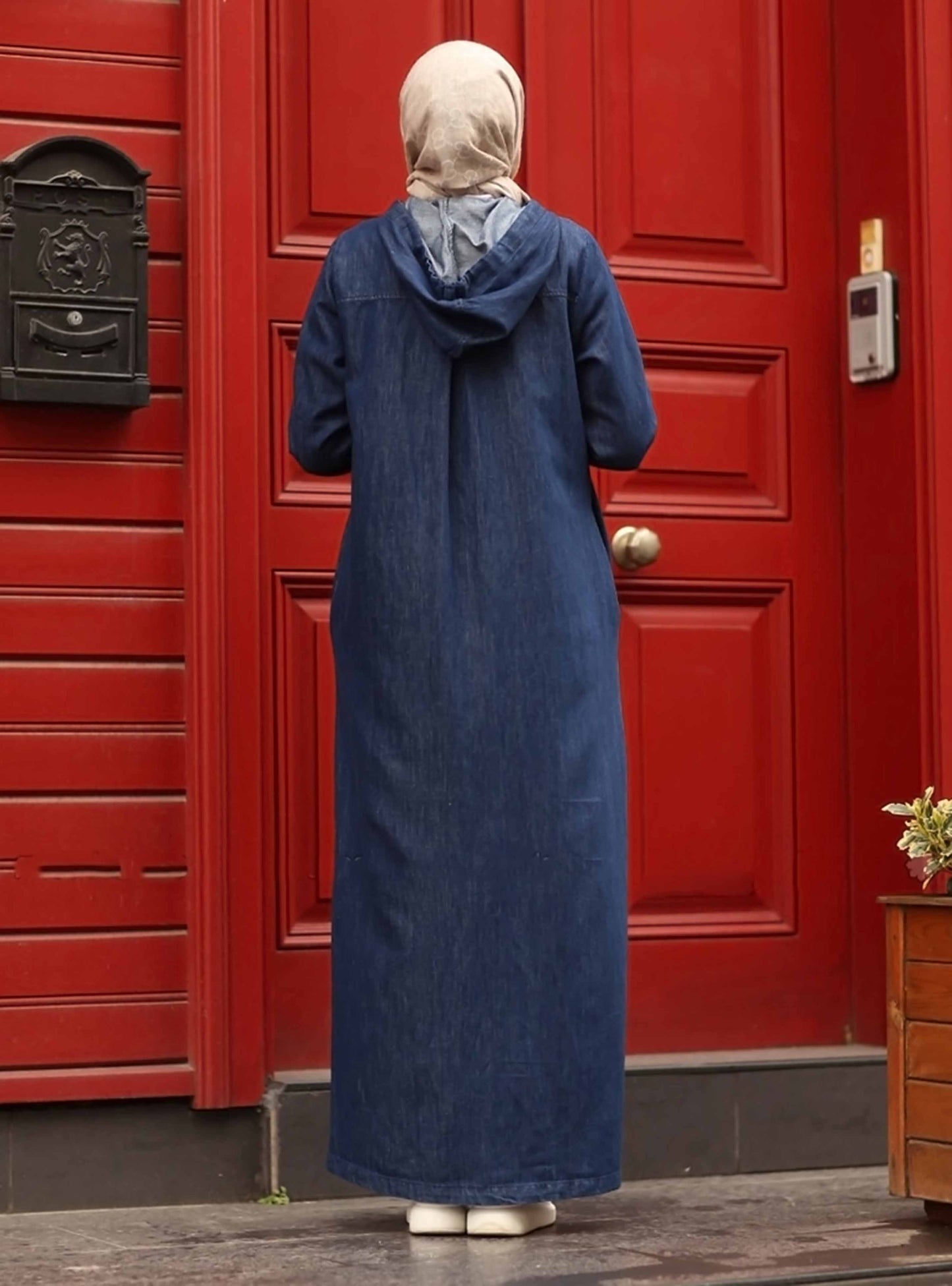 Blue - Unlined - Abaya