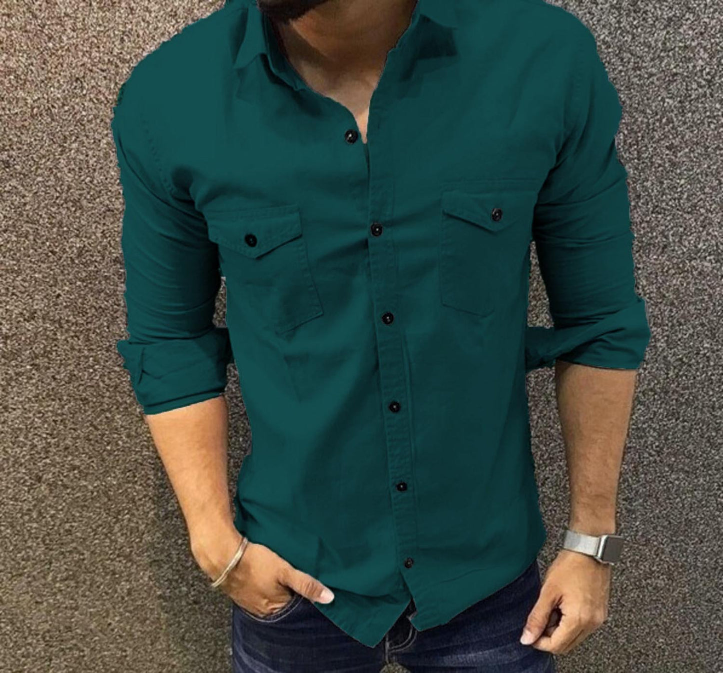 Cotton Fabric Double Pocket Shirt - Series A