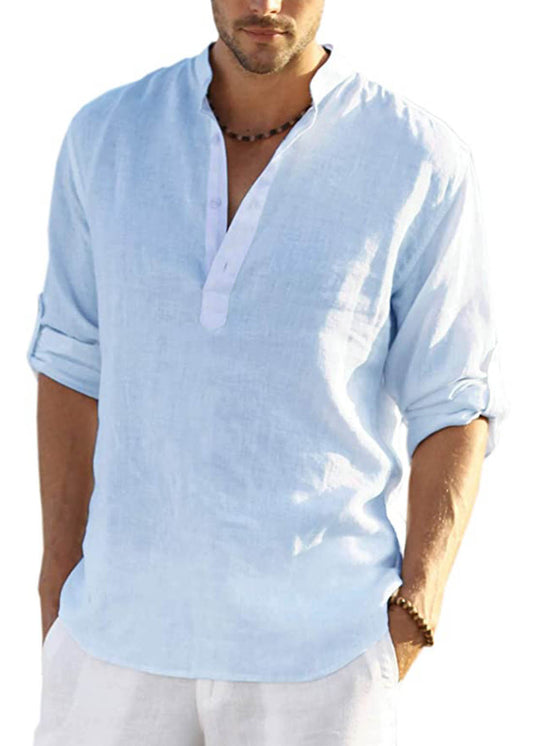 Henley Shirt for Men - Casual Wear