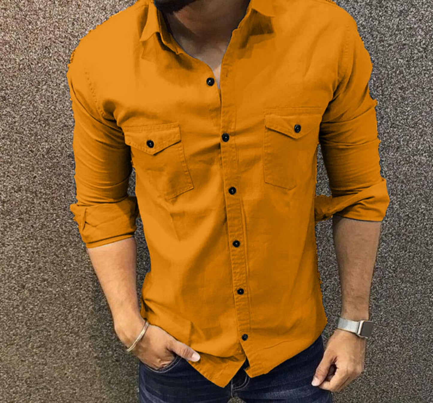 Cotton Fabric Double Pocket Shirt - Series A