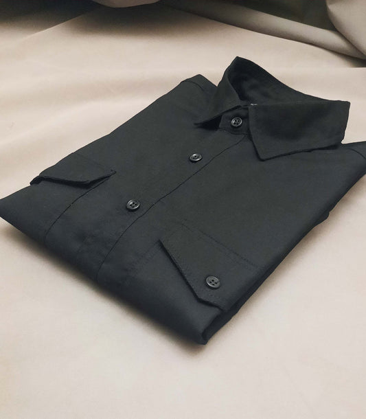 Black Double Pocket Shirt - Series A1